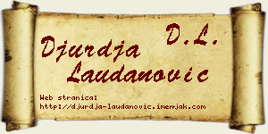 Đurđa Laudanović vizit kartica